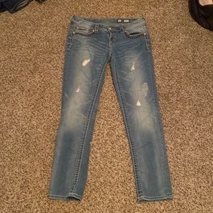 Distressed Miss Me jeans